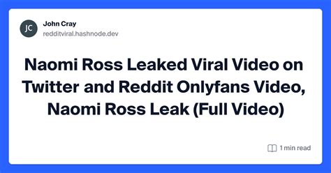 noami ross onlyfans leak|Naomi Ross OnlyFans Leak: The Full Story And Its Impact